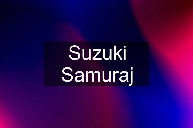 Suzuki Samuraj