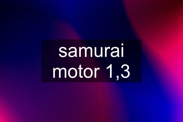 samurai motor 1,3