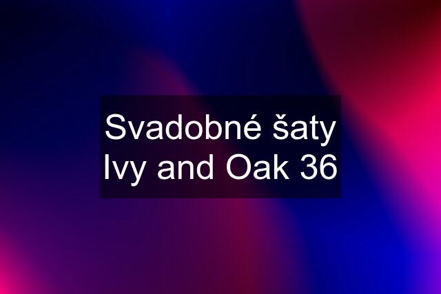 Svadobné šaty Ivy and Oak 36