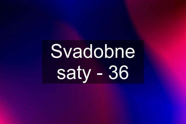 Svadobne saty - 36