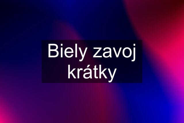 Biely zavoj krátky