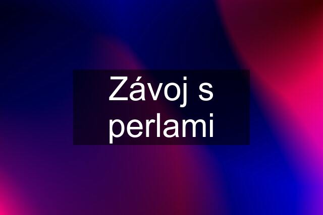 Závoj s perlami