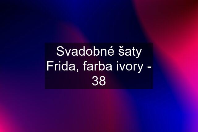 Svadobné šaty Frida, farba ivory - 38