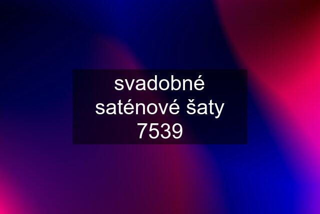 svadobné saténové šaty 7539