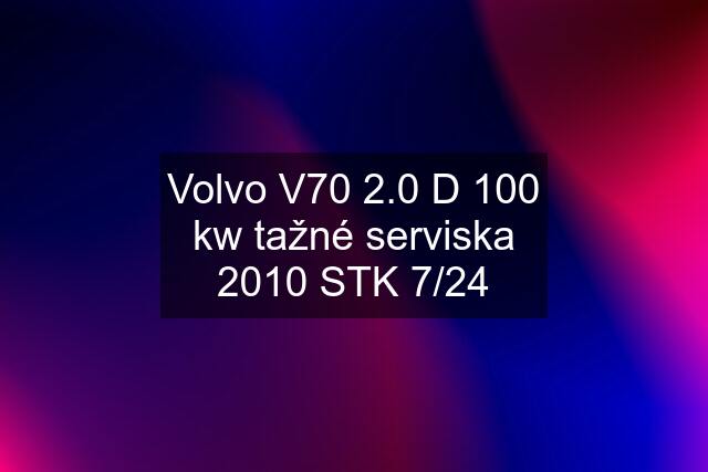 Volvo V70 2.0 D 100 kw tažné serviska 2010 STK 7/24