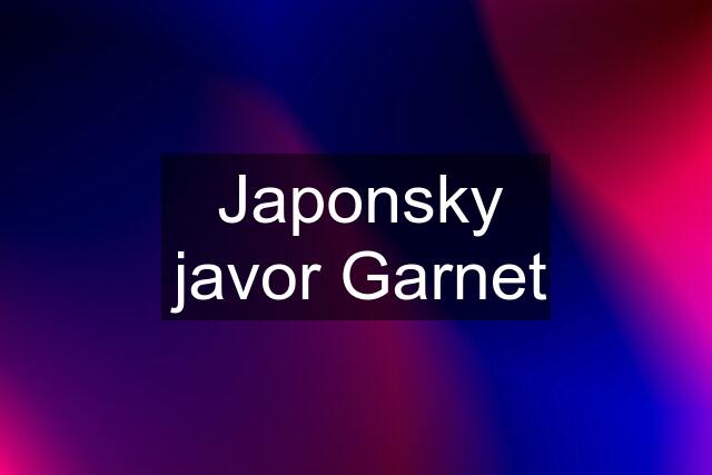 Japonsky javor Garnet