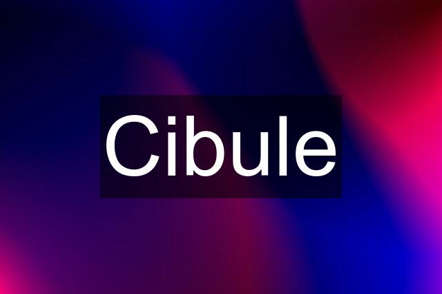 Cibule