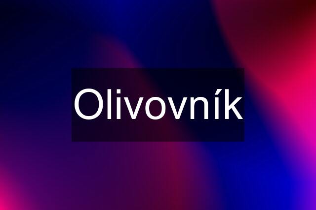 Olivovník