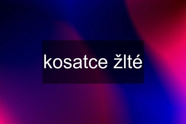 kosatce žlté