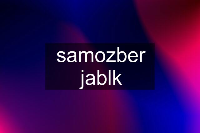 samozber jablk