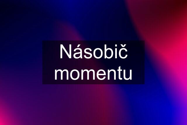 Násobič momentu