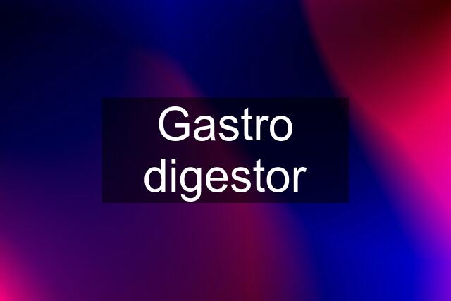 Gastro digestor