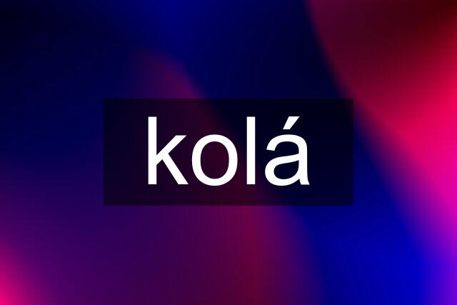 kolá