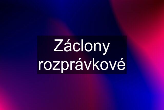 Záclony "rozprávkové"