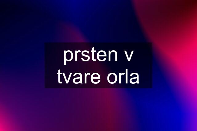 prsten v tvare orla