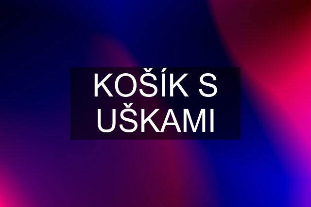 KOŠÍK S UŠKAMI