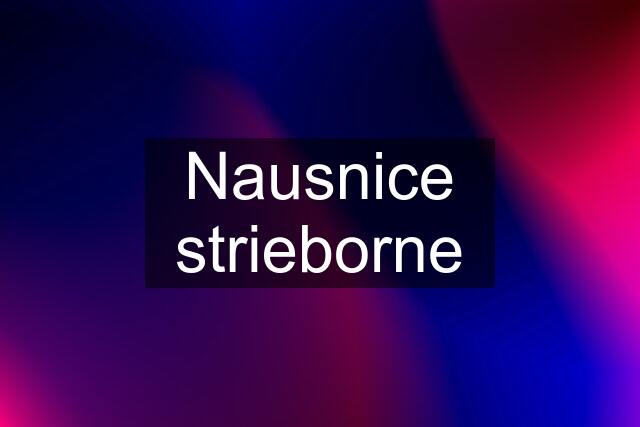 Nausnice strieborne