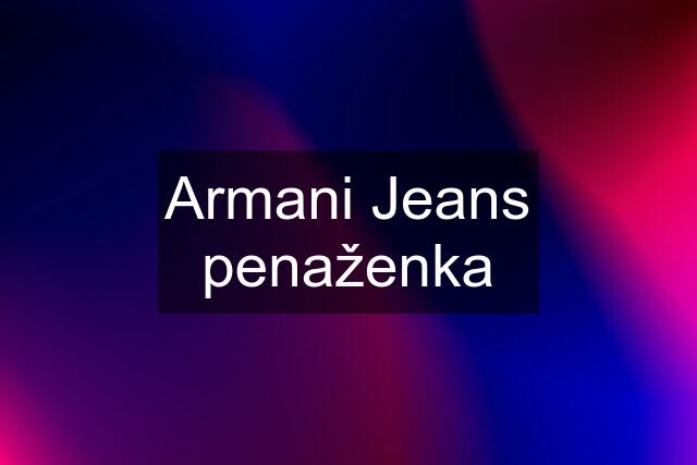 Armani Jeans penaženka