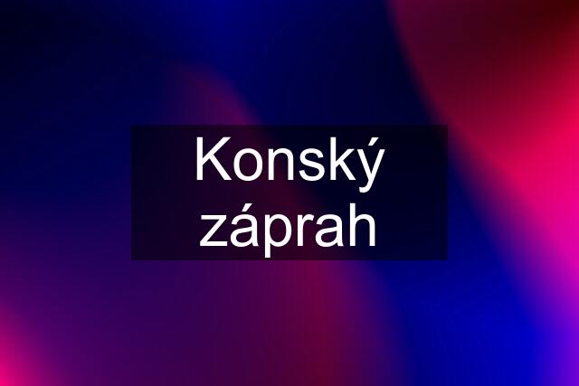 Konský záprah