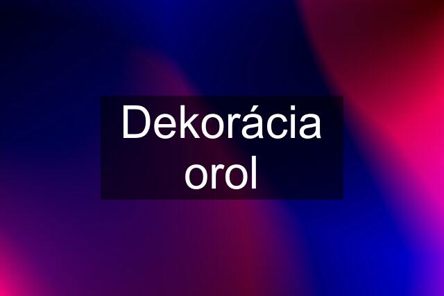 Dekorácia orol