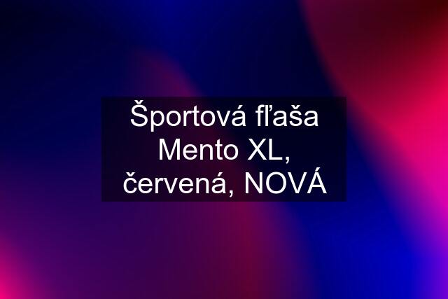 Športová fľaša Mento XL, červená, NOVÁ