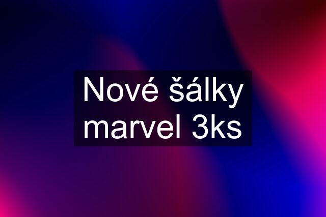 Nové šálky marvel 3ks