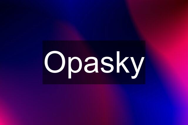 Opasky