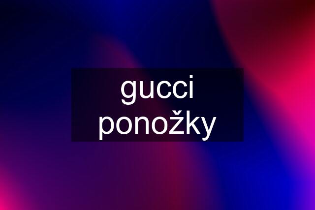 gucci ponožky