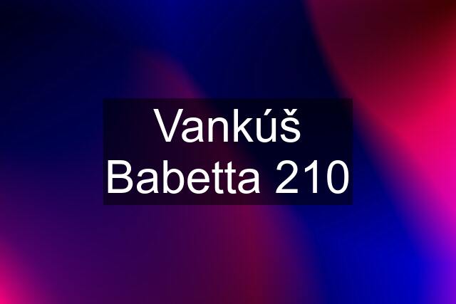 Vankúš Babetta 210