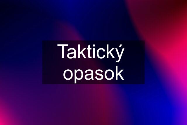 Taktický  opasok