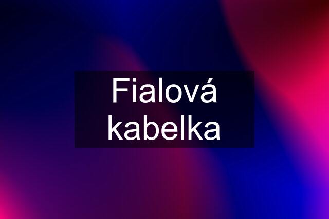 Fialová kabelka