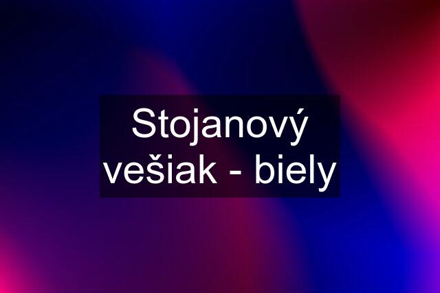 Stojanový vešiak - biely