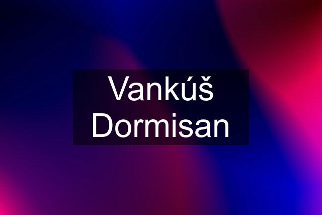 Vankúš Dormisan