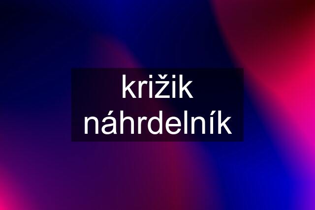 križik náhrdelník