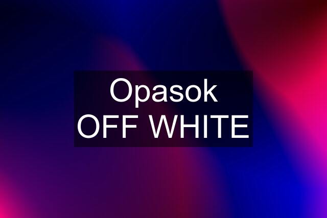 Opasok OFF WHITE