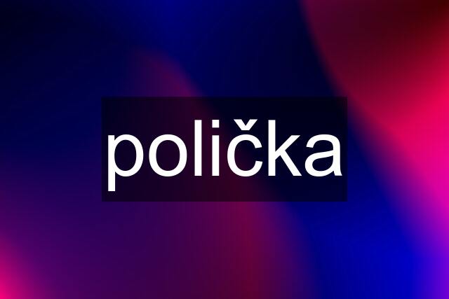 polička