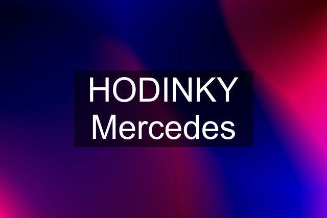 HODINKY Mercedes