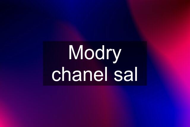 Modry chanel sal