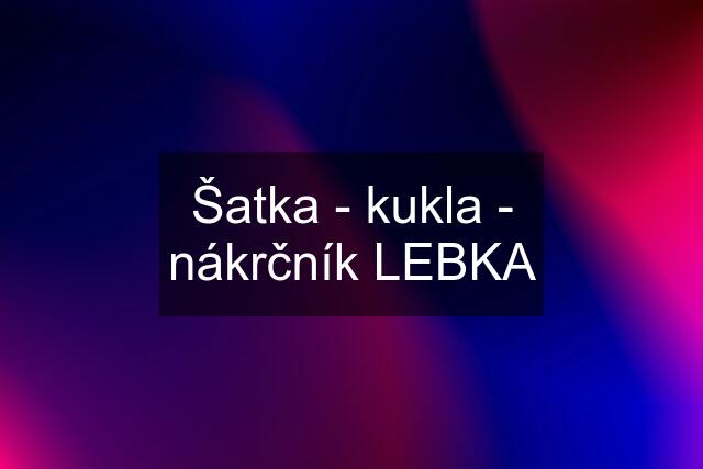 Šatka - kukla - nákrčník LEBKA