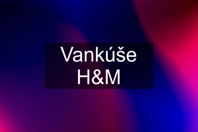 Vankúše H&M