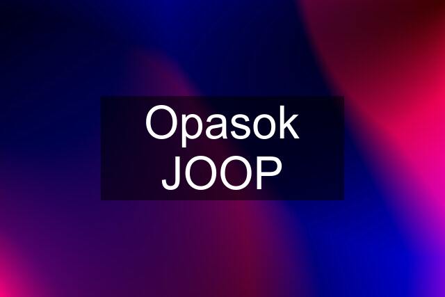 Opasok JOOP