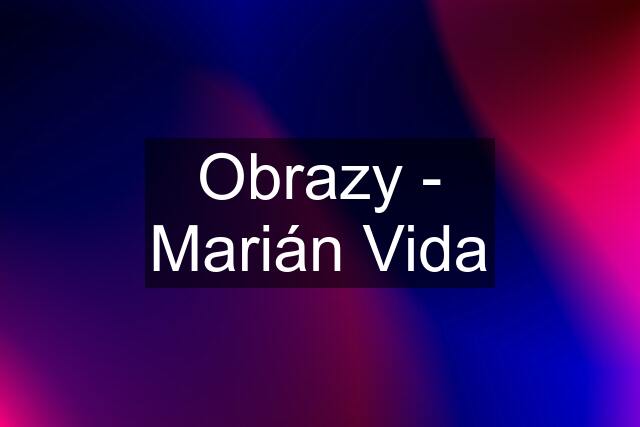 Obrazy - Marián Vida