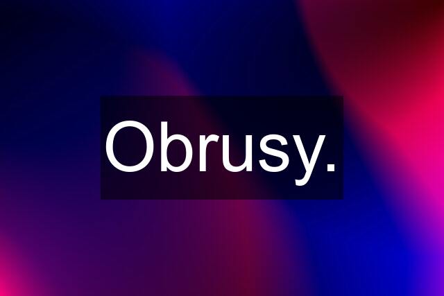 Obrusy.