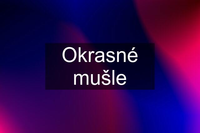 Okrasné mušle