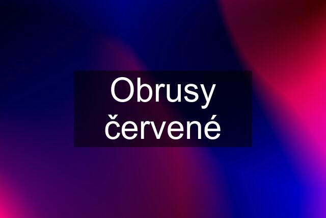 Obrusy červené