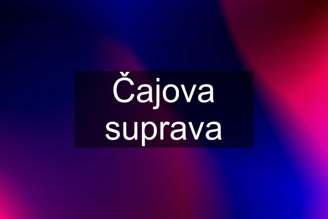 Čajova suprava