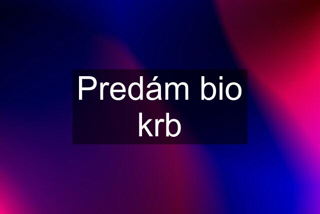 Predám bio krb