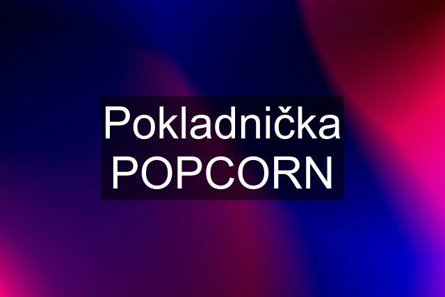 Pokladnička POPCORN