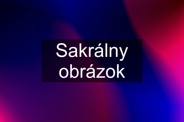 Sakrálny obrázok