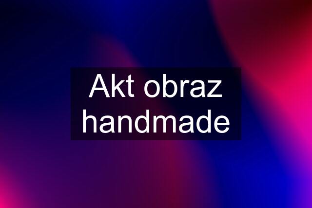 Akt obraz handmade